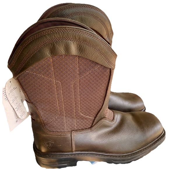 HERMAN SURVIVORS - SIZE: 13- Leather Granite Pull-On Steel Toe Work Boots - NEW! main image 4